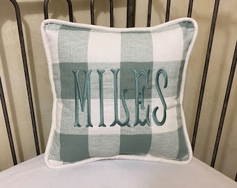 Buffalo Plaid Accent Pillow, Buffalo Plaid Nursery Pillow