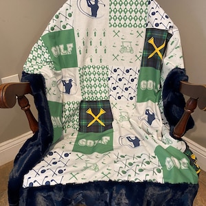Golf Baby Blanket, Baby Boy Blanket
