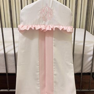 43 Colors Hanger Style Diaper Stacker with Ruffle, Diaper Holder, Choose Your Colors