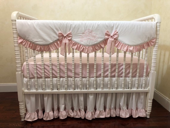 Bebé niña Cenicienta cuna ropa de cama blanco y rosa princesa - Etsy México
