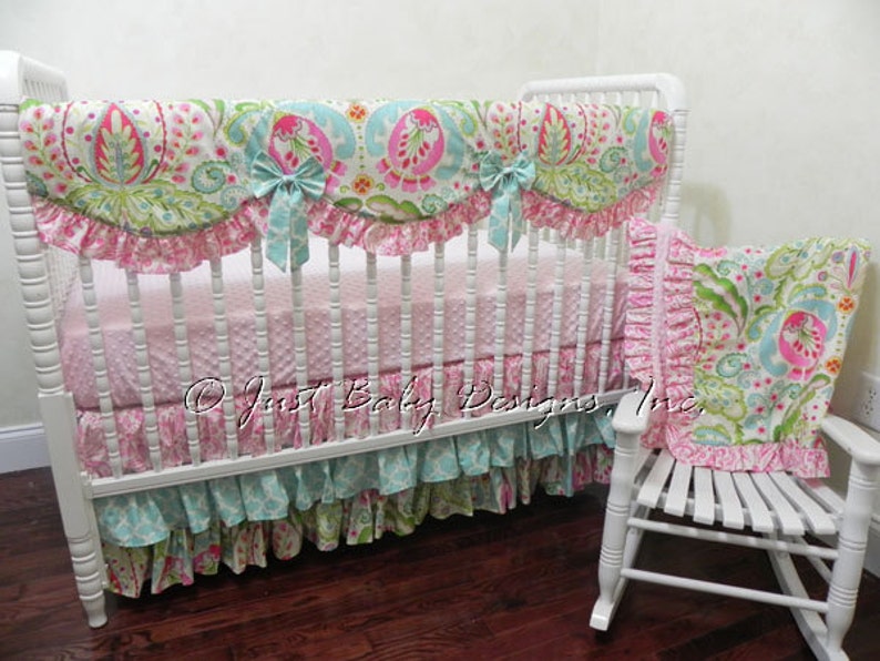 kumari garden crib bedding
