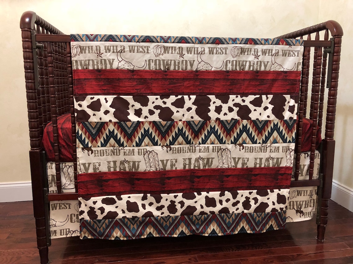 Cowboy Baby Bedding Western Crib Bedding Boy Baby Bedding Etsy