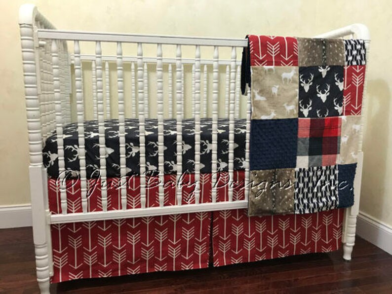 Woodland Crib Bedding Boy Baby Deer
