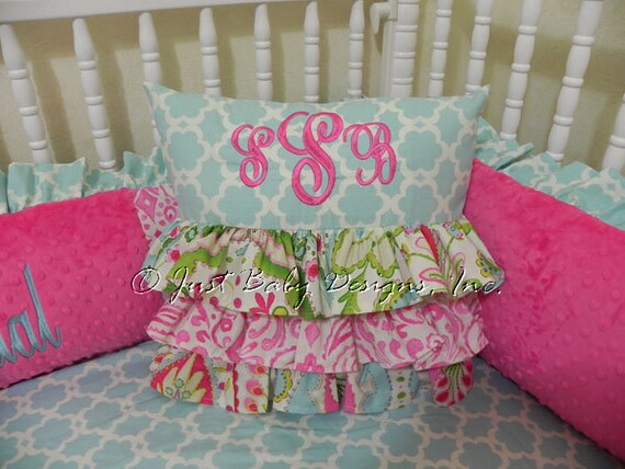 Baby Girl Crib Bedding Set Syndal Girl Baby Bedding Kumari Etsy
