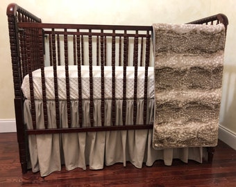 Woodland Crib Bedding, Baby Boy, Baby Girl Crib Bedding, Deer Crib Bedding, Minky Blanket