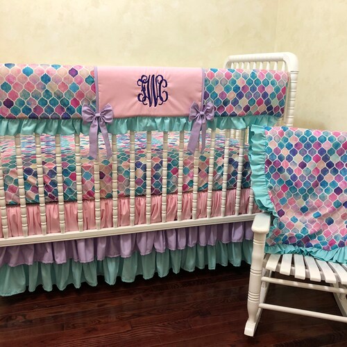 Mermaid Baby Bedding Set Arielle Mermaid Crib Bedding in Etsy