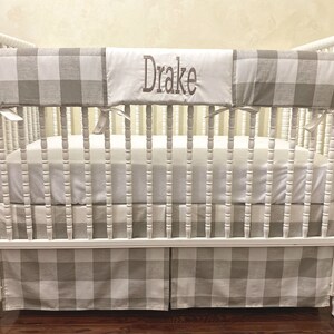 buffalo plaid crib bedding set