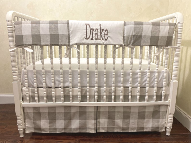 taupe crib bedding