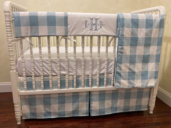 crib sheets blue