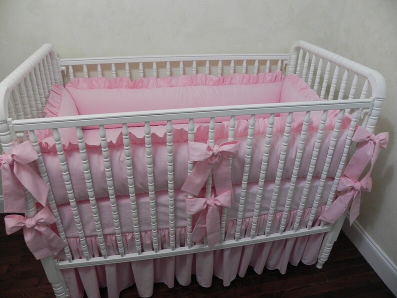 Baby Girl Pink Crib Bedding Girl Baby Bedding Crib Bumpers Etsy