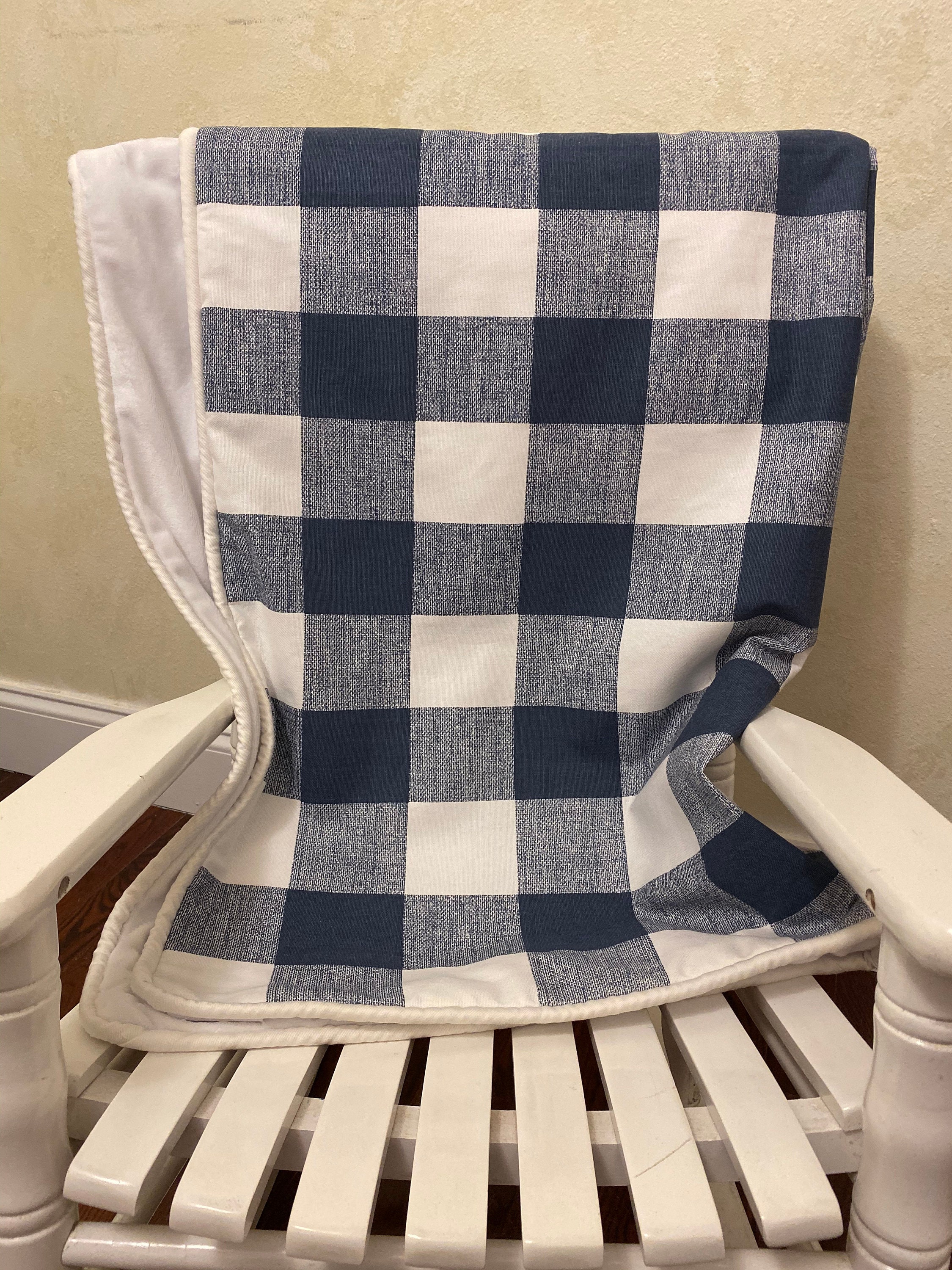 Navy Blue Buffalo Plaid Crib Bedding Set Boy Baby Bedding Etsy