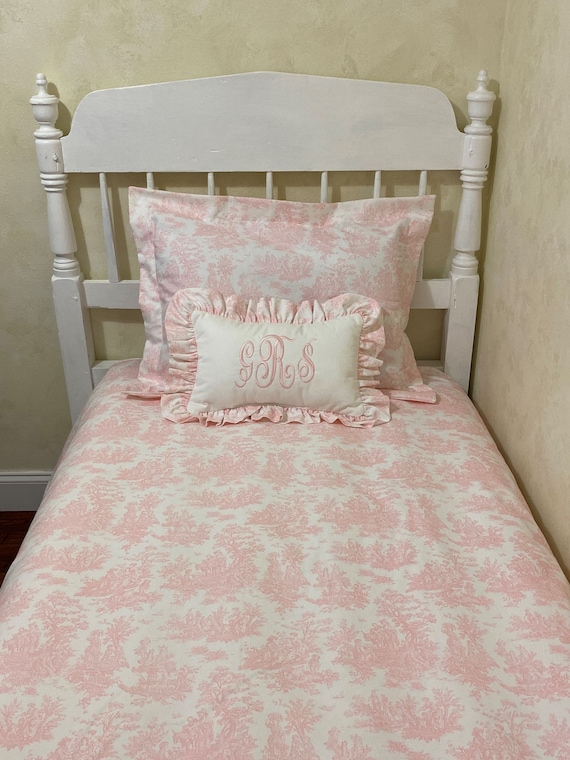 Twin comforter pink discount