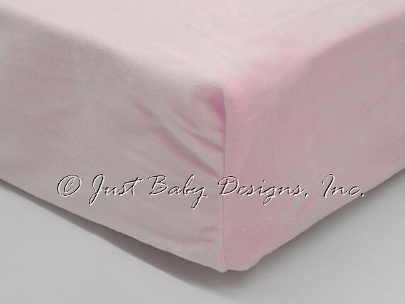 Minky Smooth Light Pink Crib Sheet Mini Crib Sheet Etsy