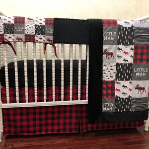 moose crib bedding