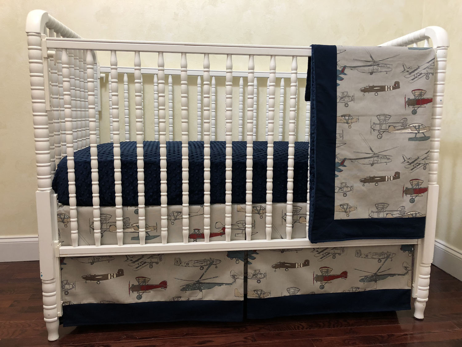 Airplane Crib Bedding Baby Boy Airplane Bedding Custom Baby Etsy