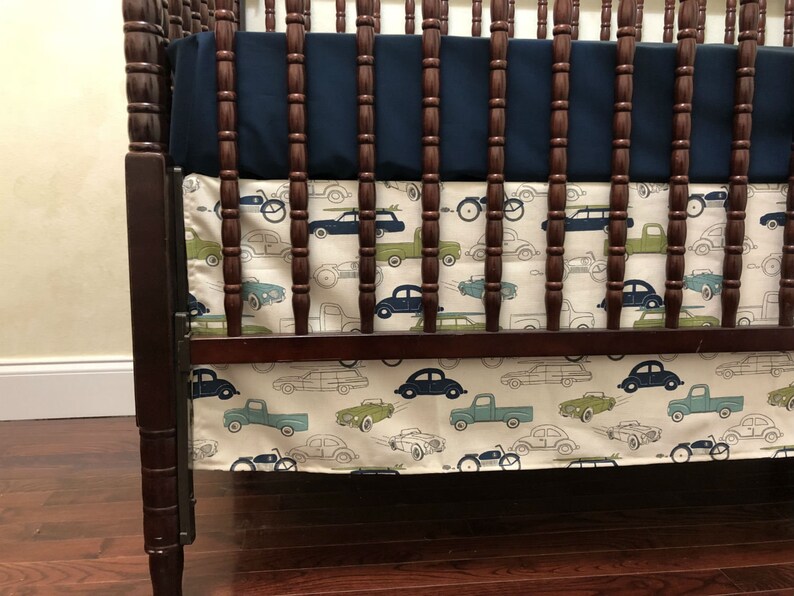 Vintage Cars Baby Bedding Boy Crib Bedding Boy Baby Bedding Etsy