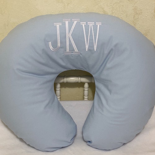 Light Blue Nursing Pillow Cover Baby Boy Nursing Pillow Cover Etsy
