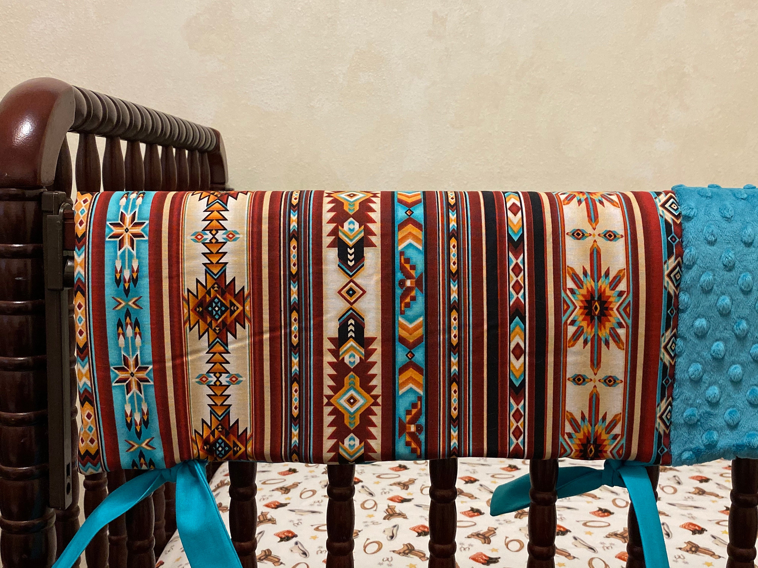 Aztec Crib Bedding Cowboy Baby Bedding Southwestern Baby Etsy