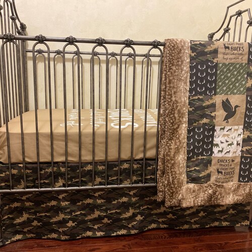 Fishing Crib Bedding Set for Baby Boy Nursery Woodland Etsy Canada