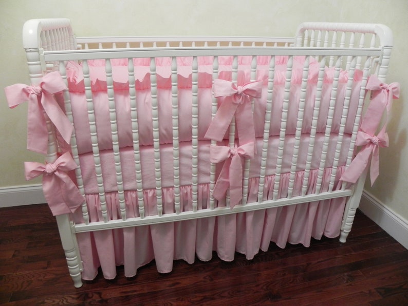 Baby Girl Pink Crib Bedding Girl Baby Bedding Crib Bumpers Etsy