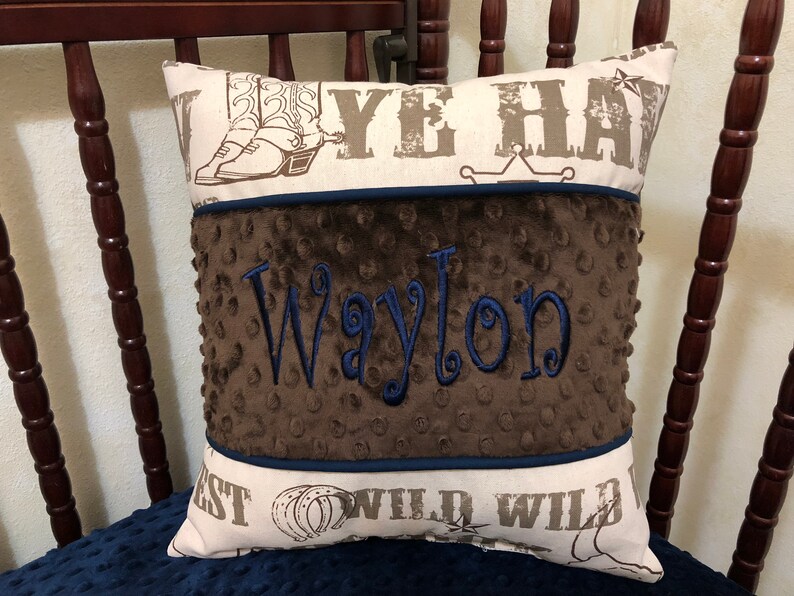Cowboy Crib Bedding with Navy Western Crib Bedding Baby Boy Etsy