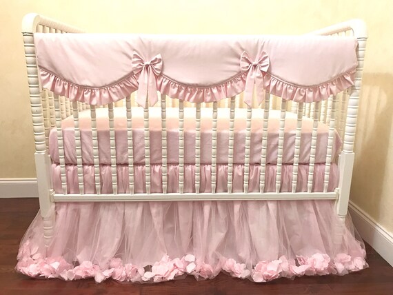 light pink crib sheet