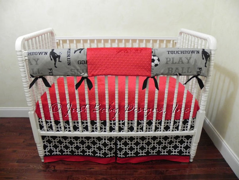 Custom Bumperless Baby Crib Bedding Set Anthony Boy Baby Etsy