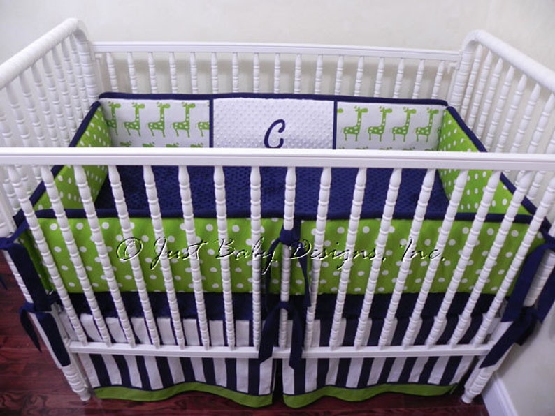 Baby Boy Crib Bedding Set Reed Boy Baby Bedding Navy And Etsy