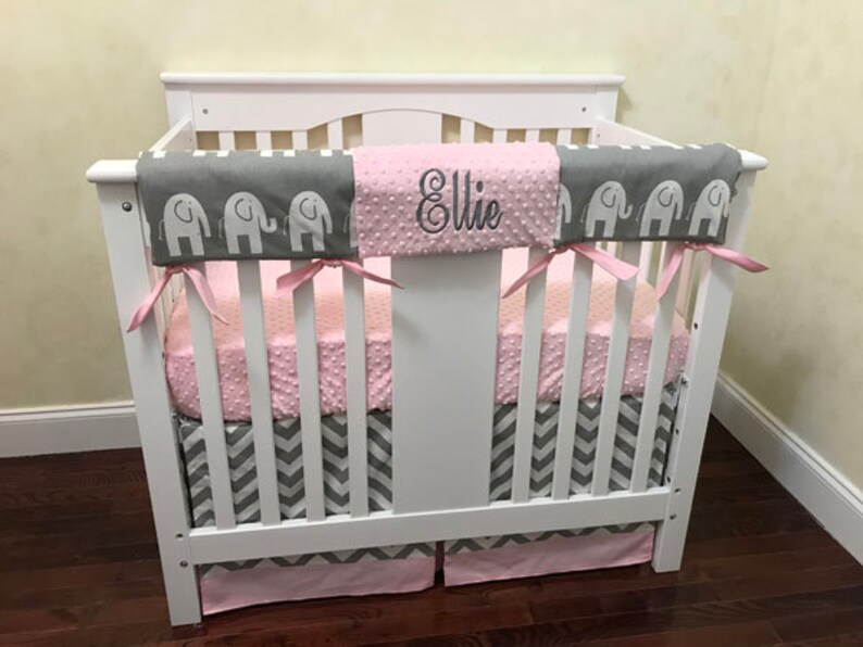 Baby Girl MINI CRIB Bedding Girl Mini Crib Baby Bedding Etsy
