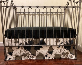 Cowhide crib bedding deals