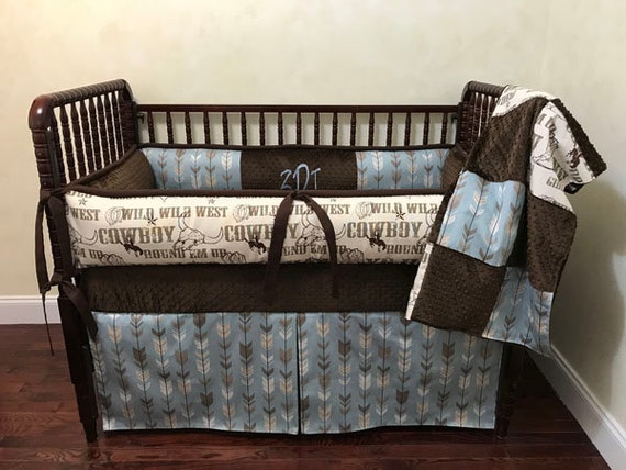 baby boy western crib bedding