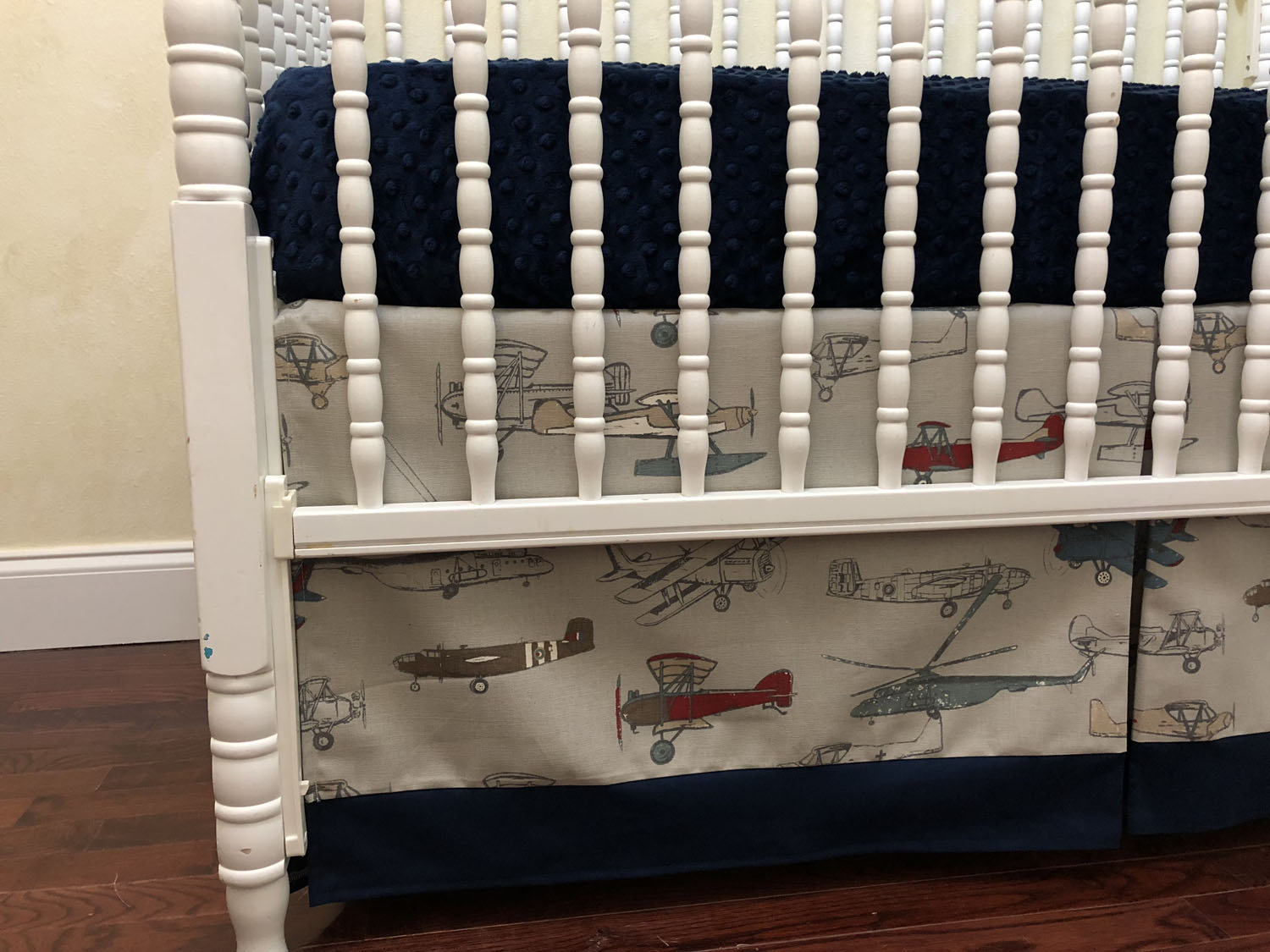 Airplane Crib Bedding Baby Boy Airplane Bedding Custom Baby Etsy
