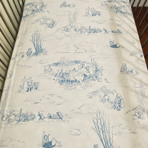 Classic Pooh Toile Cotton Crib Sheet