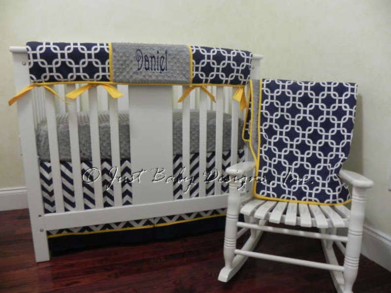 Baby Boy Mini Crib Bedding Boy Mini Crib Baby Bedding In Etsy