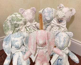 Christian Dior Vintage Baby Dior Trotter Monogram Teddy Bear Plush