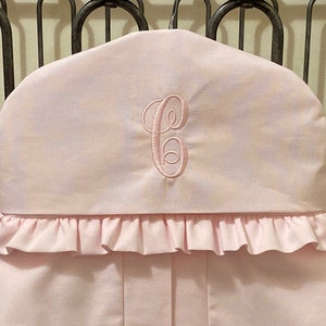 Diaper Stacker Hanger Style Diaper Stacker in Solid Pale Pink, Baby Girl Nursery image 3