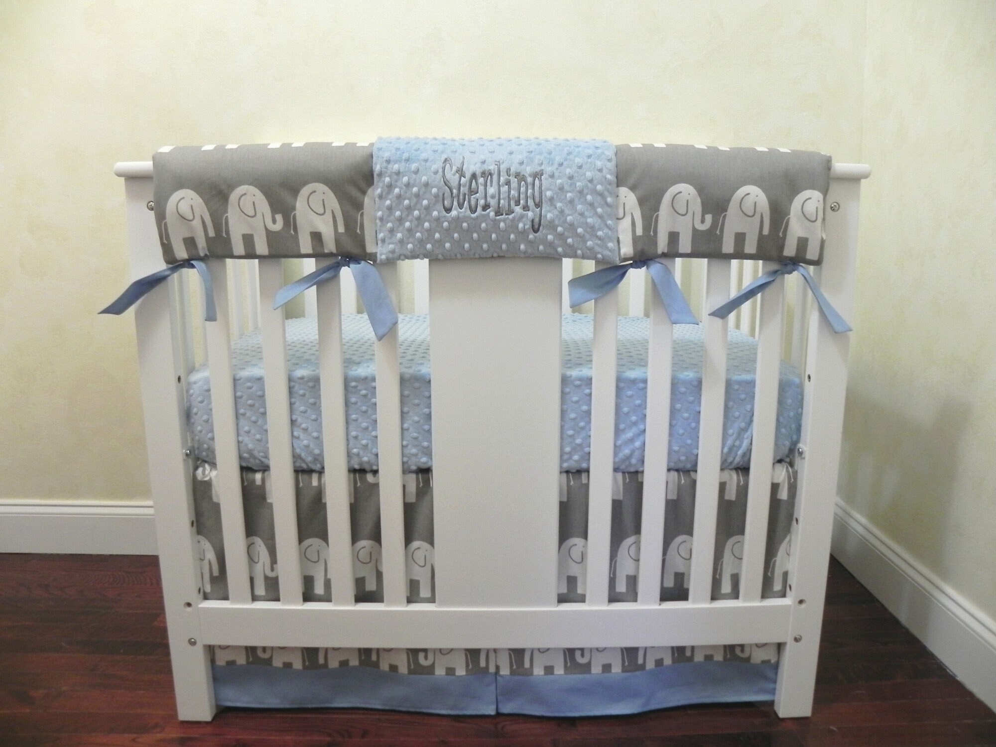 boy mini crib bedding