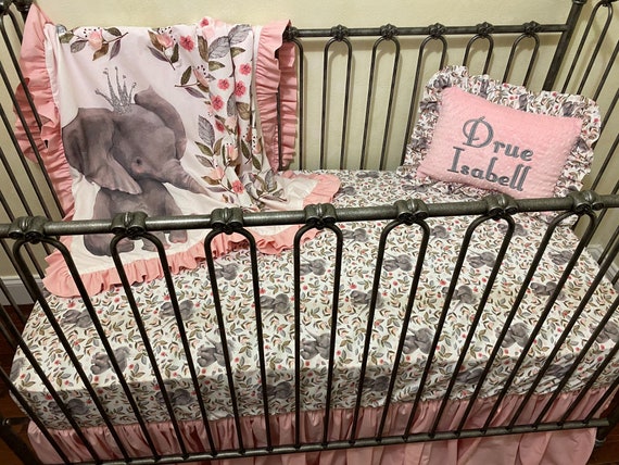 Boho elephant crib bedding best sale