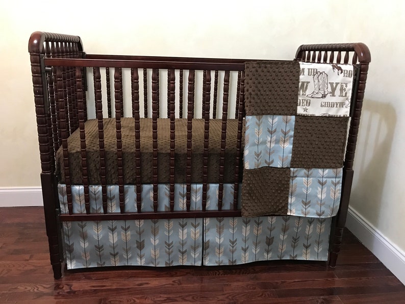 Cowboy Baby Bedding Set Bellamy Cowboy Crib Bedding Boy Etsy