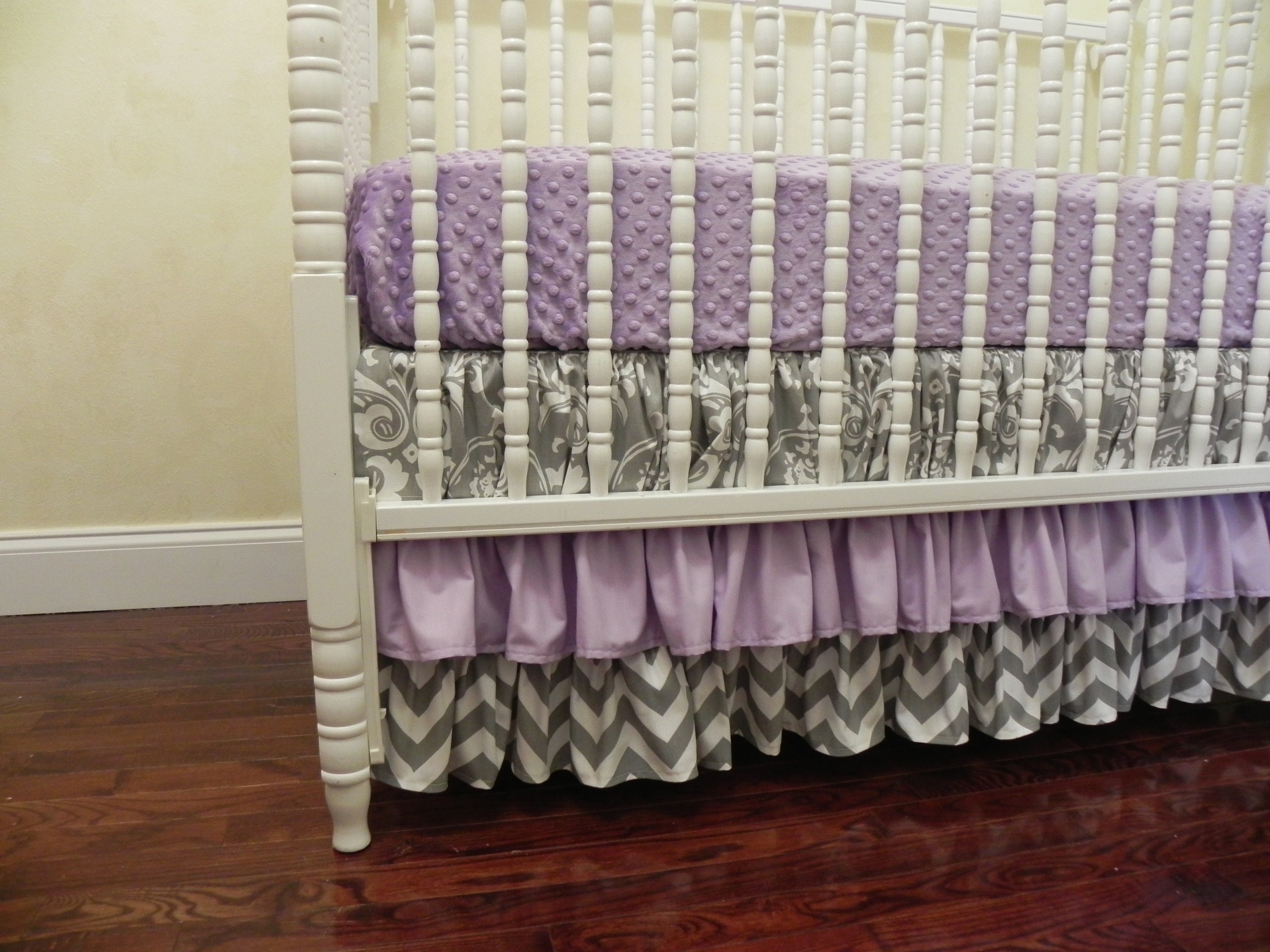 Lavender Crib Bedding Set Macy Girl Baby Bedding Lavender Etsy