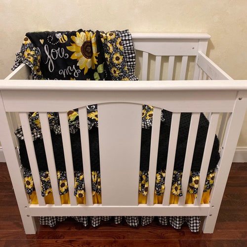 Sunflower Baby Blanket Sunflower Crib Blanket Girl Baby Etsy