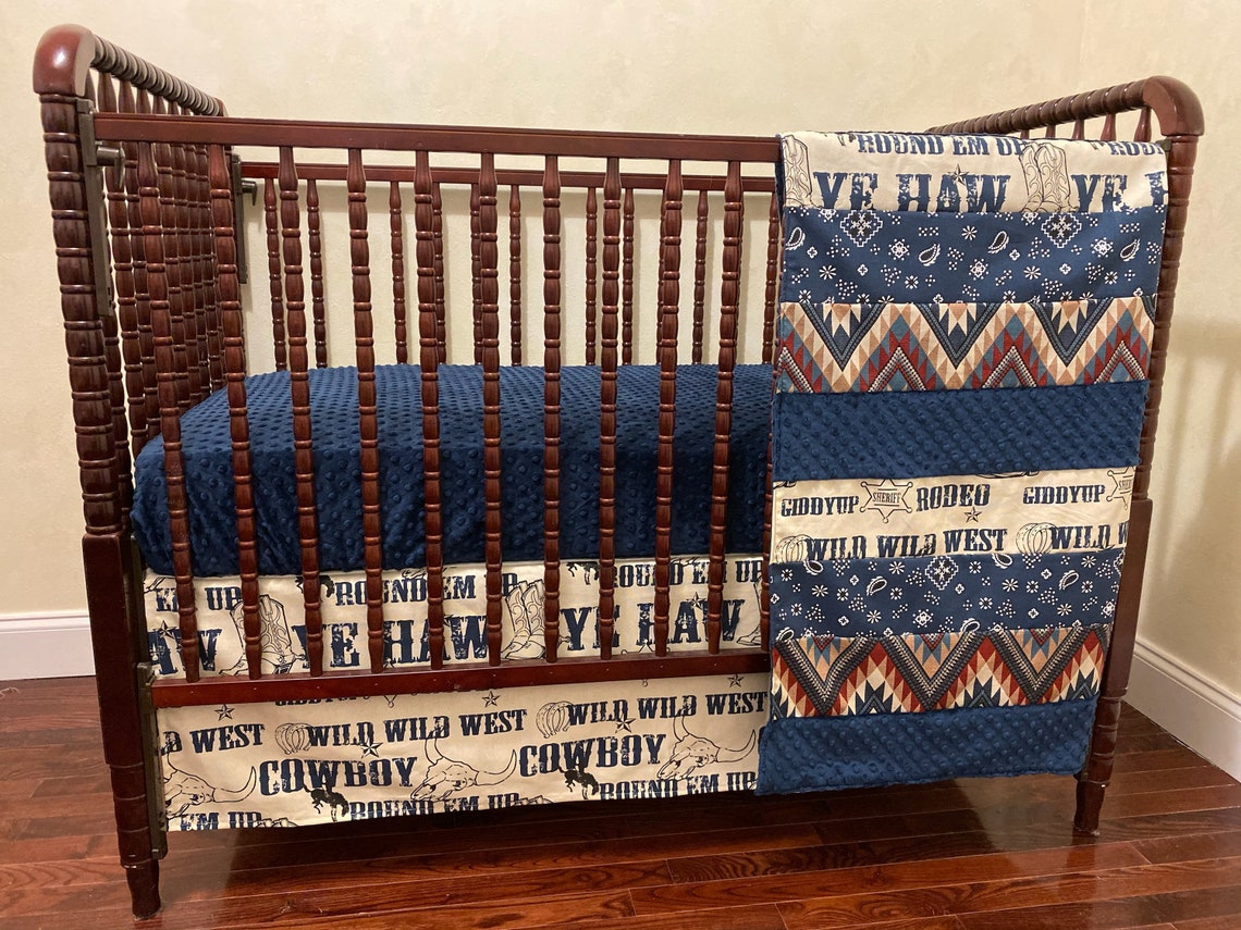 Cowboy Baby Bedding Western Crib Bedding Boy Baby Bedding Etsy