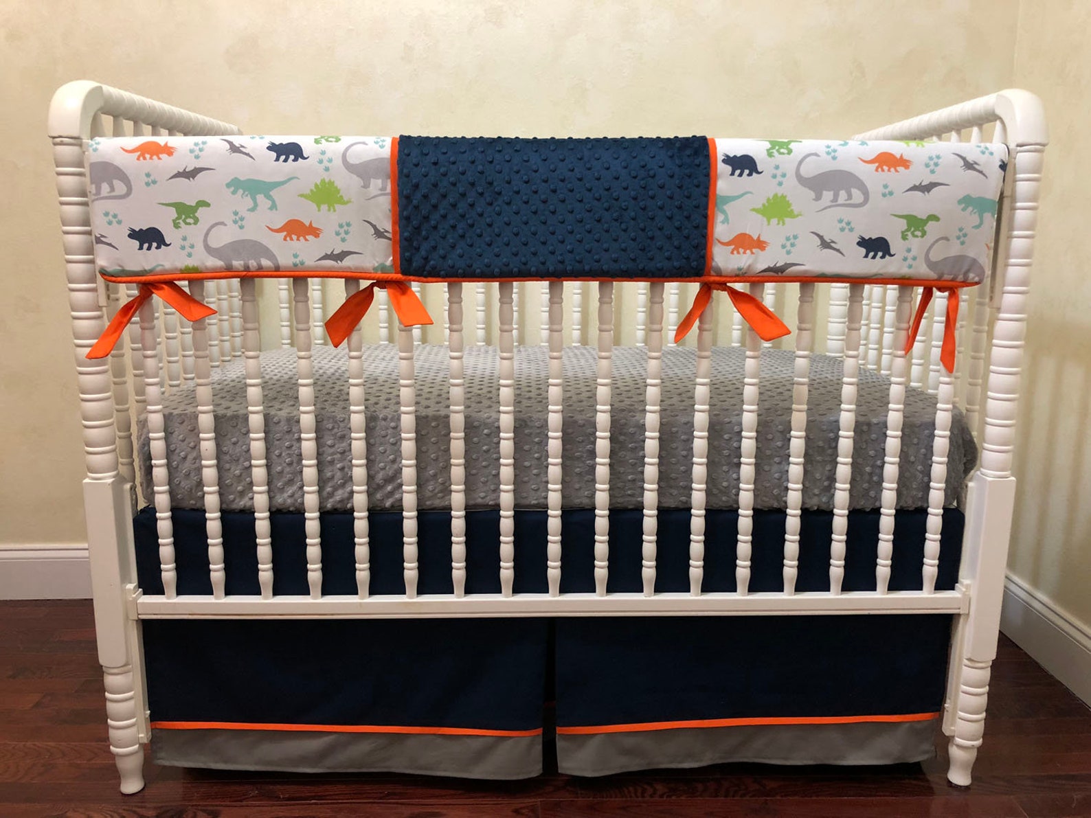 Dinosaur Crib Bedding Dinosaur Nursery Bedding Baby Boy Crib Etsy