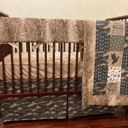 Woodland Crib Bedding Baby Boy Crib Bedding Set Ducks Etsy