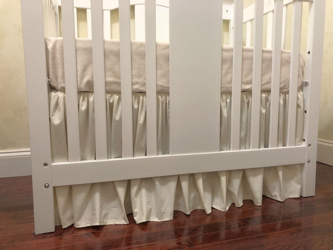 Baby Girl MINI CRIB Bedding Ivory Girl Mini Crib Baby Bedding, Mini
