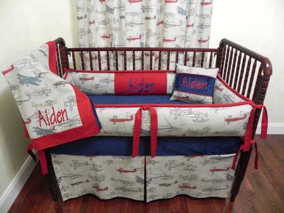 airplane nursery bedding