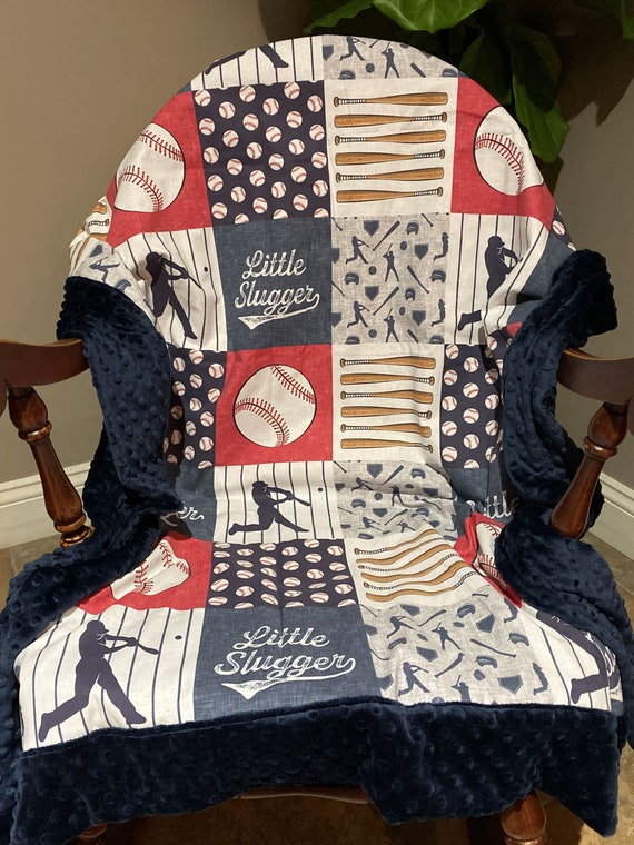 Baseball baby blanket deals