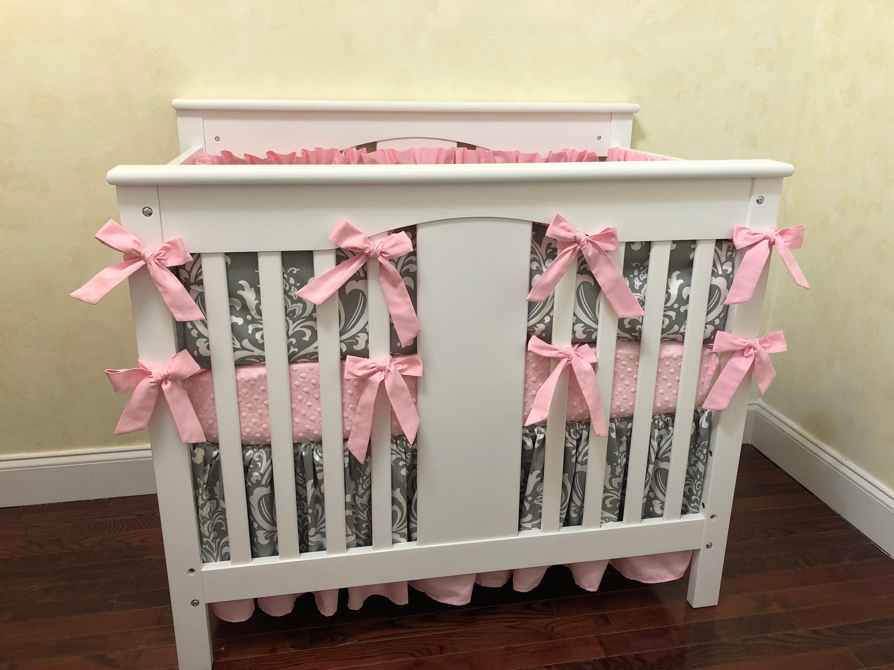 Baby Girl MINI CRIB Bedding Girl Mini Crib Baby Bedding Etsy