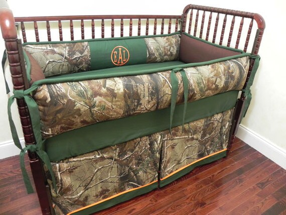 Camo Crib Bedding Set Clay Boy Baby Bedding Camo Baby Etsy