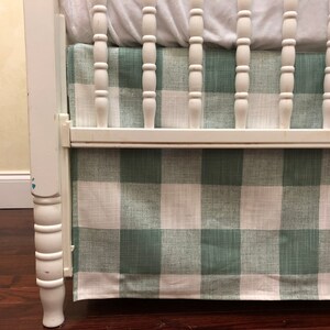 Vintage Sports Plaid Crib Skirt